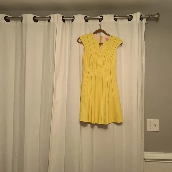 Ted Baker Flair Yellow Dress Size 2